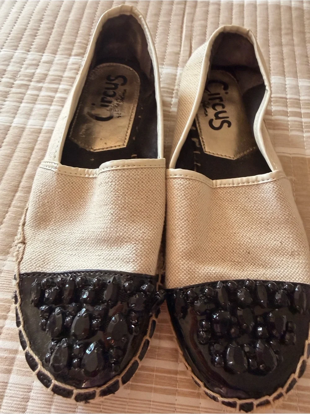 Circus by Sam Edelman Embellished Espadrille Flats Size 6.5